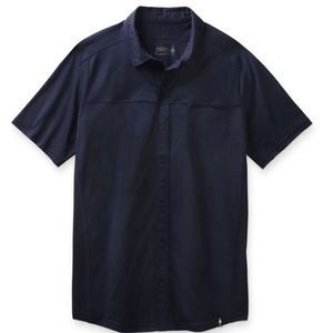 Smartwool Men's Merino Sport 150 Short Sleeve Button Down size XL - Deep Navy